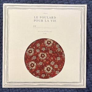 Sezane Floral Red Scarf